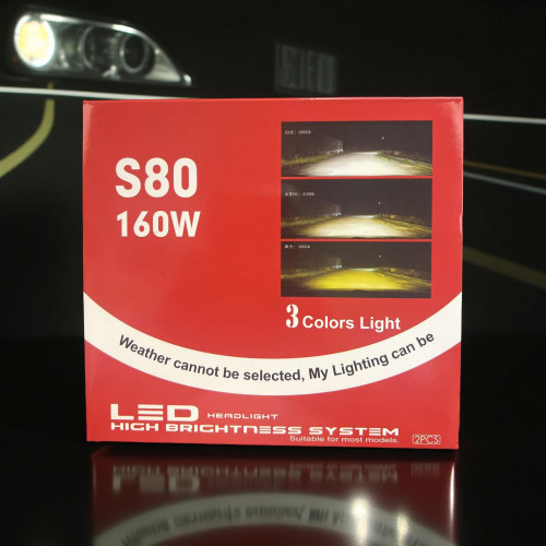 XENON 9005 S80 3 COLOUR LED KIT WITH REM XENON 9005 S80 3 COLOUR LED KIT WITH REM